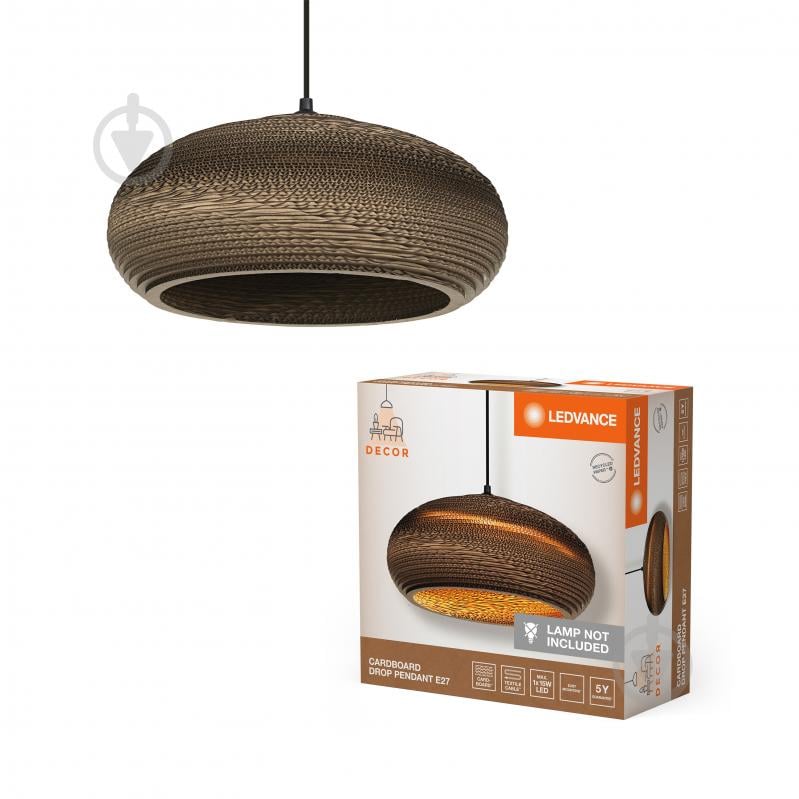 Подвес Ledvance Decor Cardboard Drop Pendant 1x/E27 коричневый - фото 6