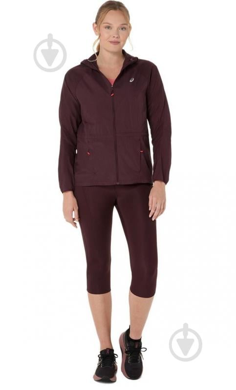 Ветровка женская Asics ROAD PACKABLE JACKET 2012D076-600 р.M бордовая - фото 8