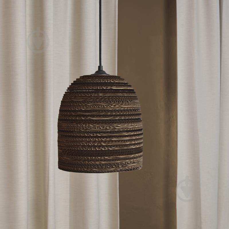 Подвес Ledvance Decor Cardboard Bell Pendant 1x/E27 коричневый - фото 7