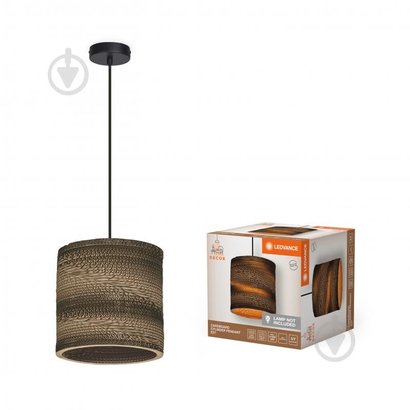 Подвес Ledvance Decor Cardboard Cylinder Pendant Brown 1x/E27 - фото 7