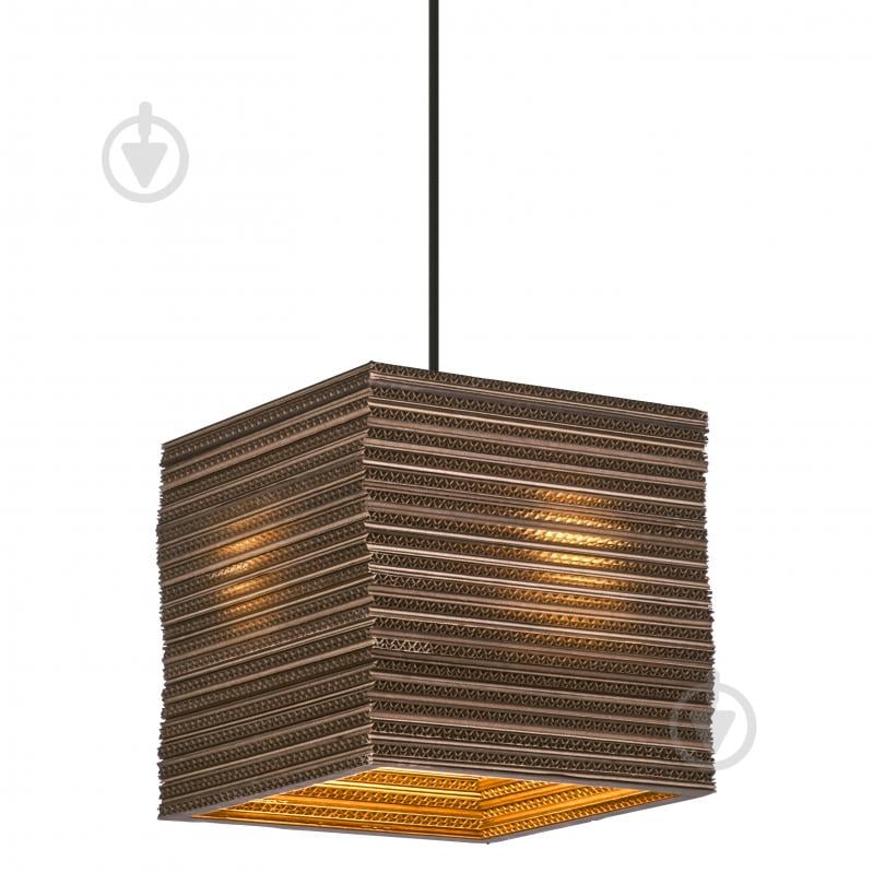 Подвес Ledvance Decor Cardboard Square Pendant Brown 1x/E27 - фото 2