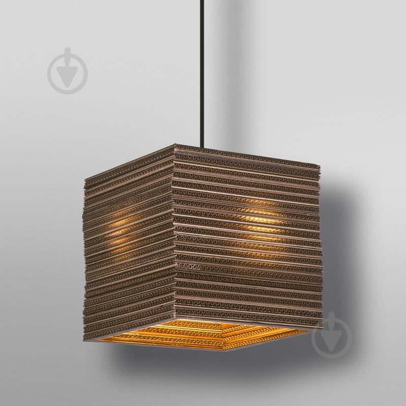 Подвес Ledvance Decor Cardboard Square Pendant Brown 1x/E27 - фото 4
