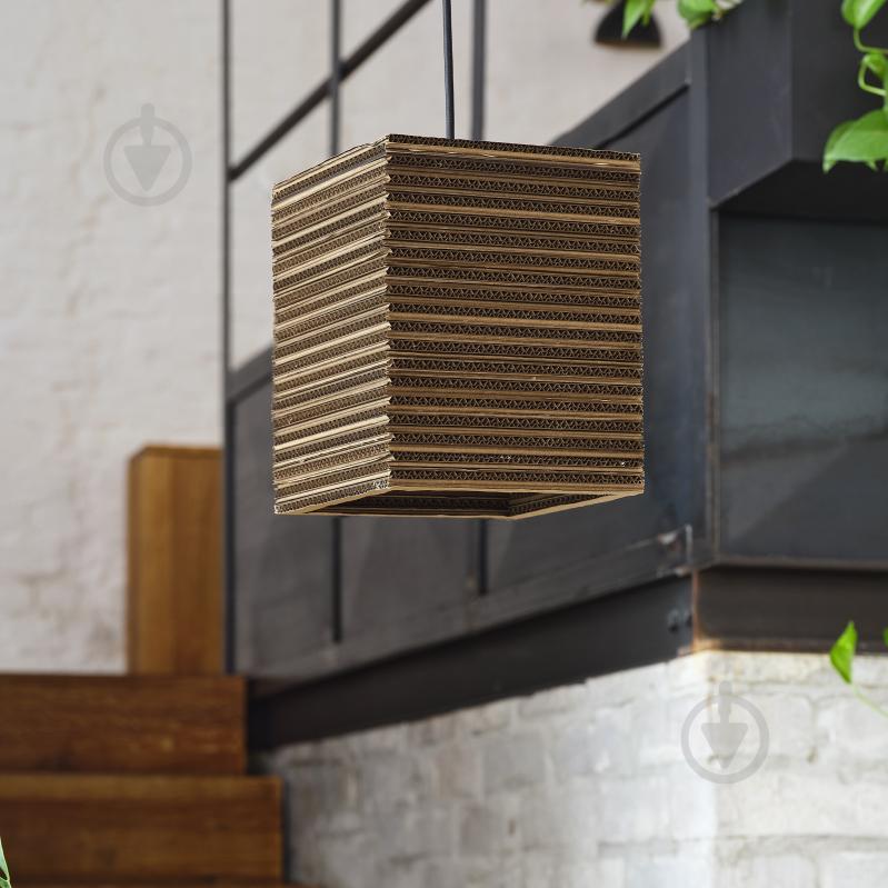 Подвес Ledvance Decor Cardboard Square Pendant Brown 1x/E27 - фото 12