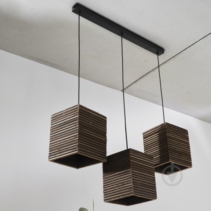 Подвес Ledvance Decor Cardboard Square Pendant Brown 3x/E27 - фото 6
