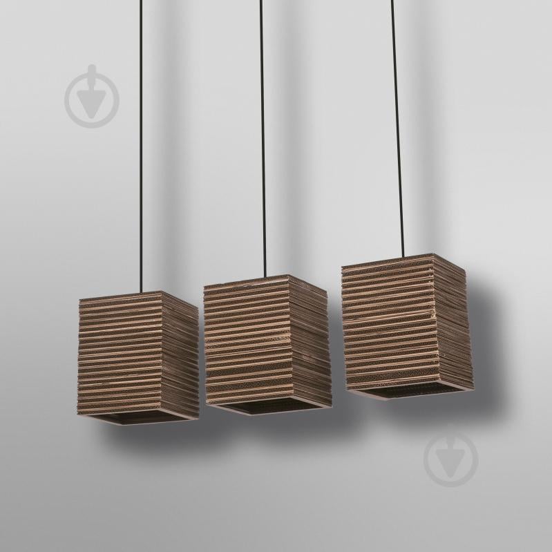 Подвес Ledvance Decor Cardboard Square Pendant Brown 3x/E27 - фото 5