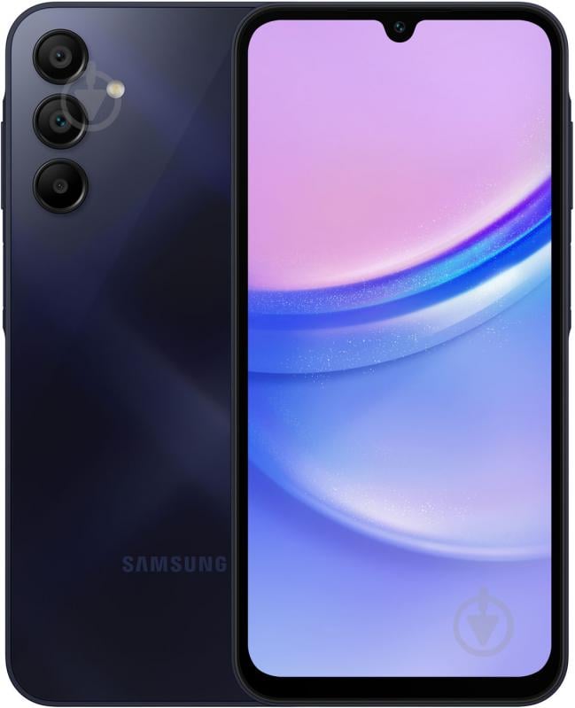 Смартфон Samsung Galaxy A15 4/128GB blue/black (SM-A155FZKDEUC) - фото 1