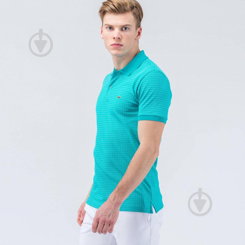 Поло Lacoste PH071616F р.3 бирюзовый - фото 2