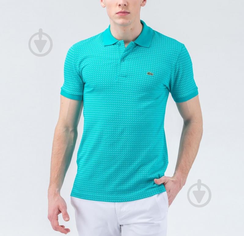 Поло Lacoste PH071616F р.S бирюзовый - фото 1