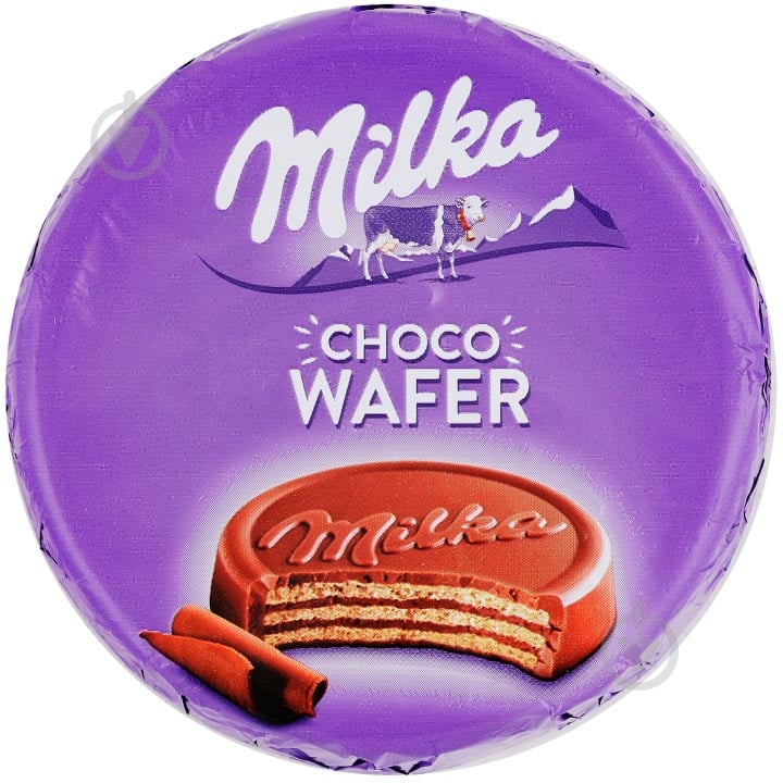 Вафли Milka с начинкой из какао покрытые молочным шоколадом Choco wafer 30 г - фото 