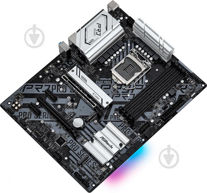 Материнская плата ASRock B560 PRO4 (Socket 1200, Intel B560, ATX) - фото 5