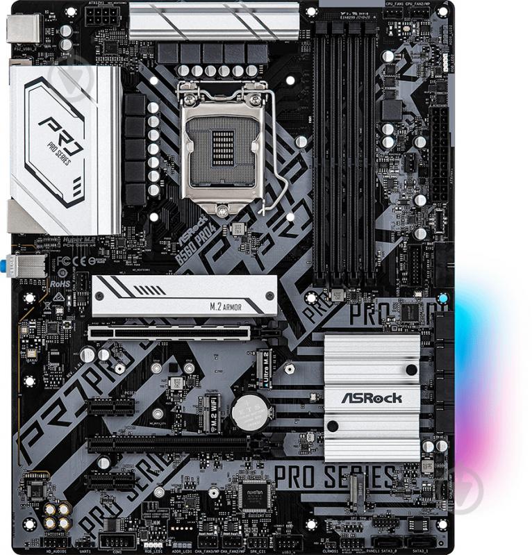 Материнская плата ASRock B560 PRO4 (Socket 1200, Intel B560, ATX) - фото 3