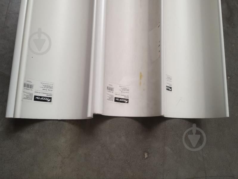 УЦЕНКА! Желоб водосточный RoofOK 120 мм 3 м белый (УЦ №2569) - фото 3