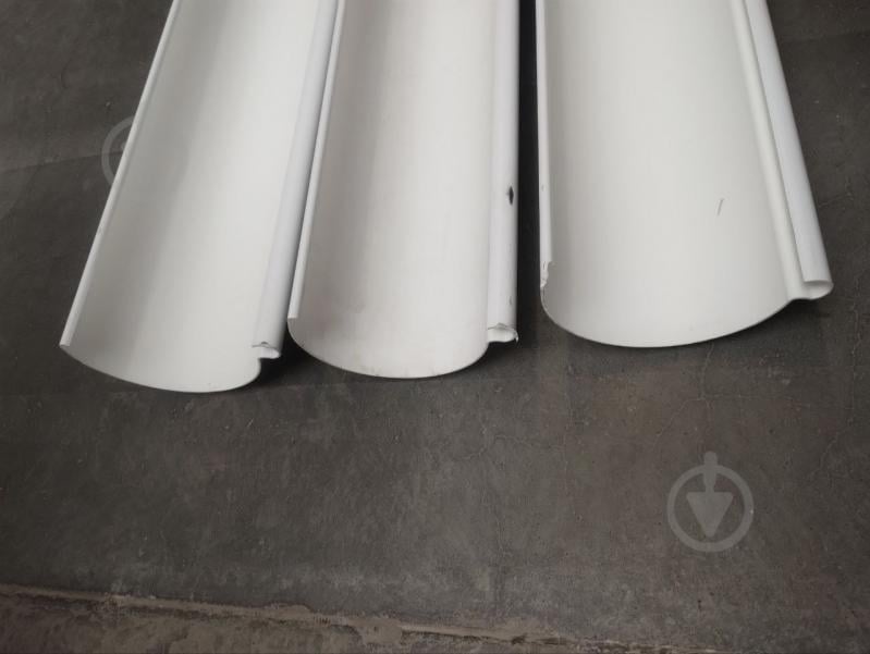 УЦЕНКА! Желоб водосточный RoofOK 120 мм 3 м белый (УЦ №2569) - фото 7