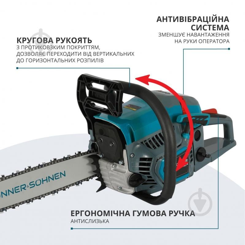 Бензопила Konner&Sohnen KS CS21G-16 - фото 6