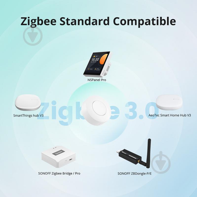 Розумний вимикач Sonoff Zigbee SNZB-01P білий - фото 14