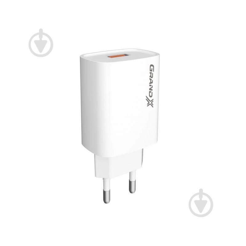 Зарядное устройство Grand-X Quick Charge QС3.0 3.6V-6.5V 3A, 6.5V-9V 2A, 9V-12V 1.5A USB (CH-550W) - фото 2