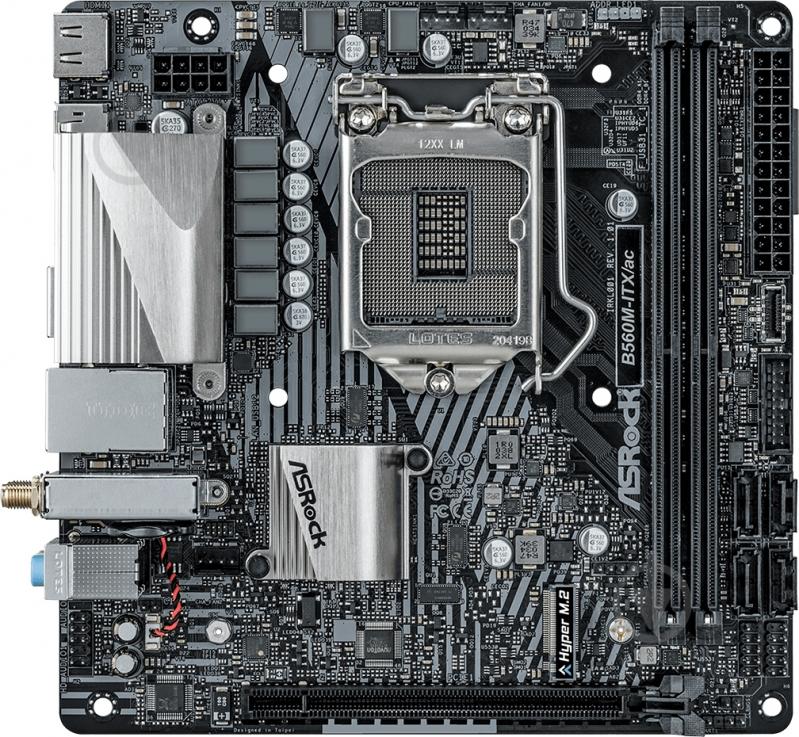 Материнская плата ASRock B560M-ITX/AC (Socket 1200, Intel B560, mini ITX) - фото 2