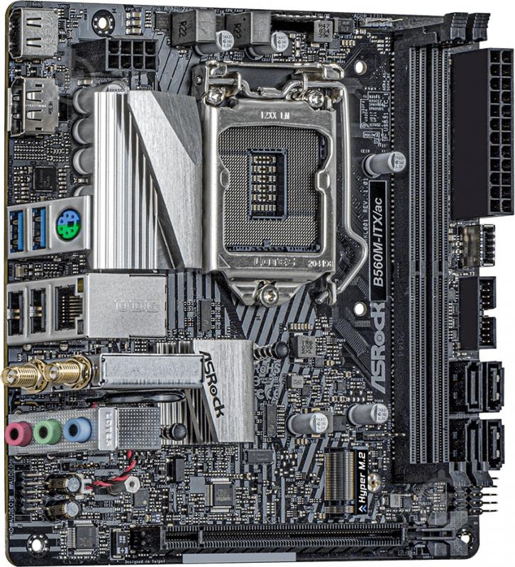 Материнская плата ASRock B560M-ITX/AC (Socket 1200, Intel B560, mini ITX) - фото 4