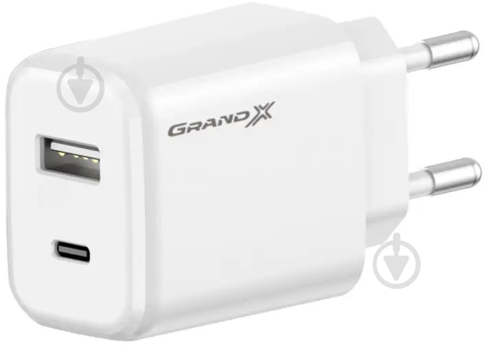 Зарядное устройство Grand-X Fast Сharge PD3.0, QС4.0, AFC, SCP, FCP 1USB+1TypeC 20W (CH-890) - фото 1