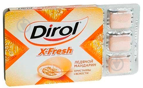 Жевательная резинка Dirol X-Fresh мандариновая свежесть 18 г - фото 2
