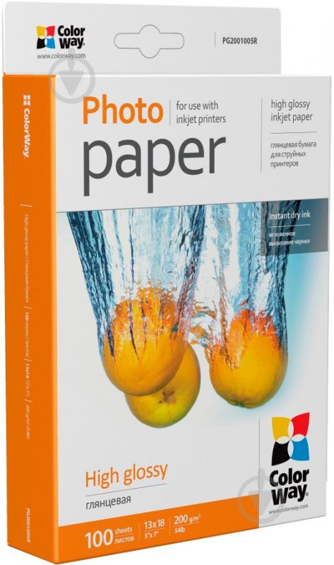 Фотопапір ColorWay 13x18 (PG2001005R) - фото 1