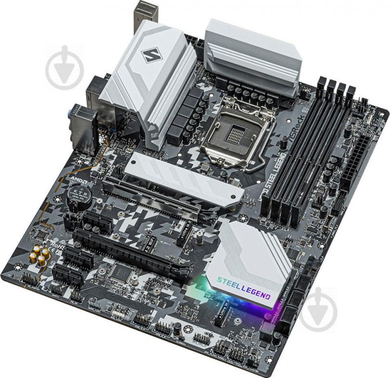 Материнская плата ASRock H570 STEEL LEGEND (Socket 1200, Intel H570, ATX) - фото 2