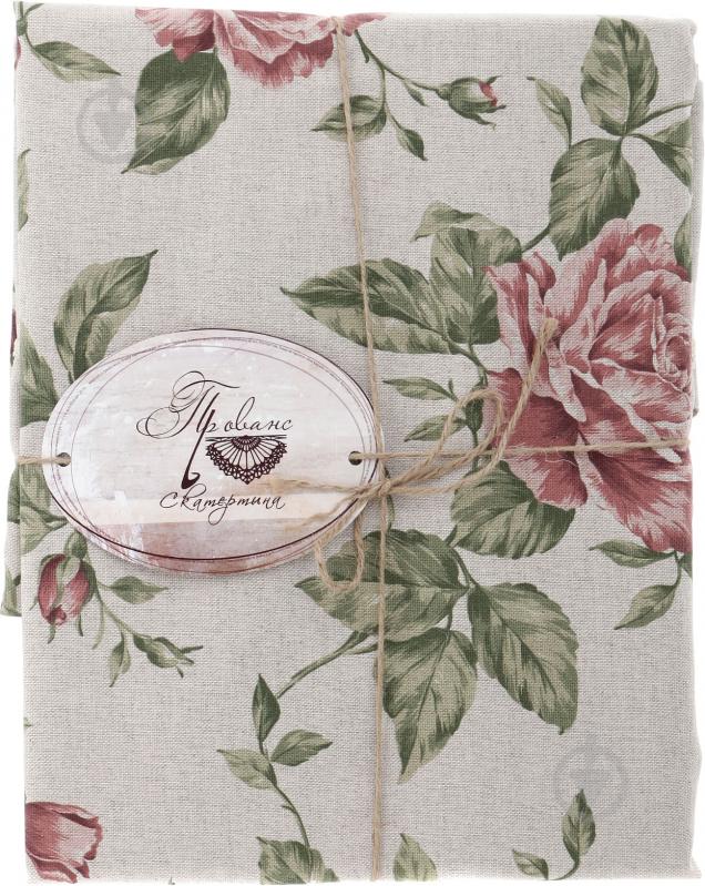 Скатерть large pink Rose 140x180 см бежевый с рисунком Прованс - фото 4 Скатерть large pink Rose 140x180 см бежевый с рисунком Прованс - фото 4