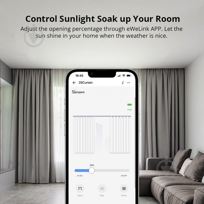 Драйвер штор Sonoff ZBCurtain белый - фото 6