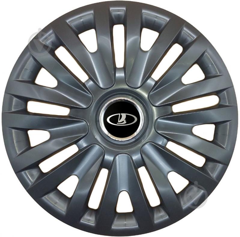 Колпак для колес SJS Lada 313 R15" 4 шт. черный - фото 1