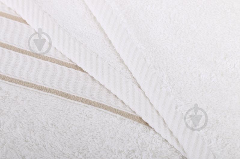 Полотенце Elegance 70x135 см белый/коричневый Bumbacel - фото 3 Полотенце Elegance 70x135 см белый/коричневый Bumbacel - фото 3