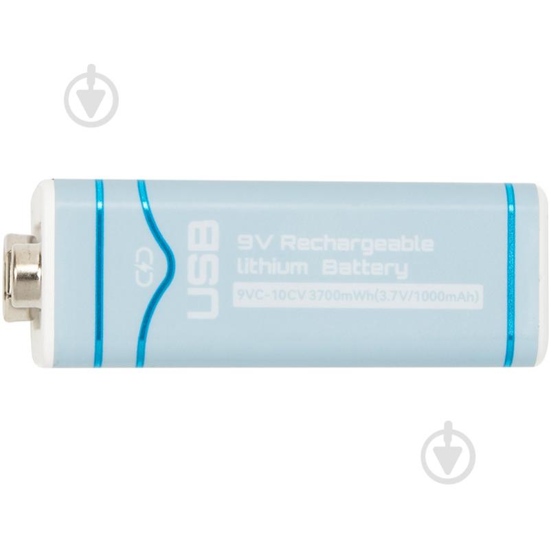 Акумулятор Beston 9V USB Type-C 1000mah (3700mWh) Li-ion (9VC-10VC) мініатюрна 1 шт. (AA620289) - фото 4