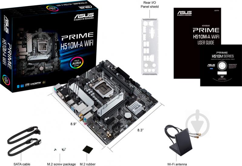 Материнская плата Asus PRIME H510M-A WIFI (Socket 1200, Intel H510, mirco ATX) - фото 8