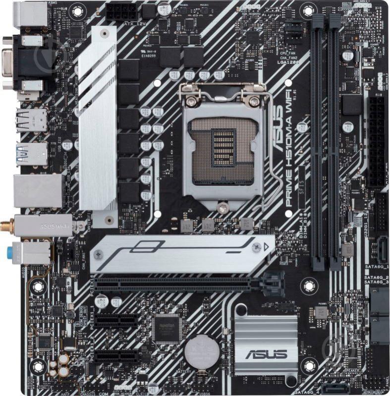 Материнская плата Asus PRIME H510M-A WIFI (Socket 1200, Intel H510, mirco ATX) - фото 3