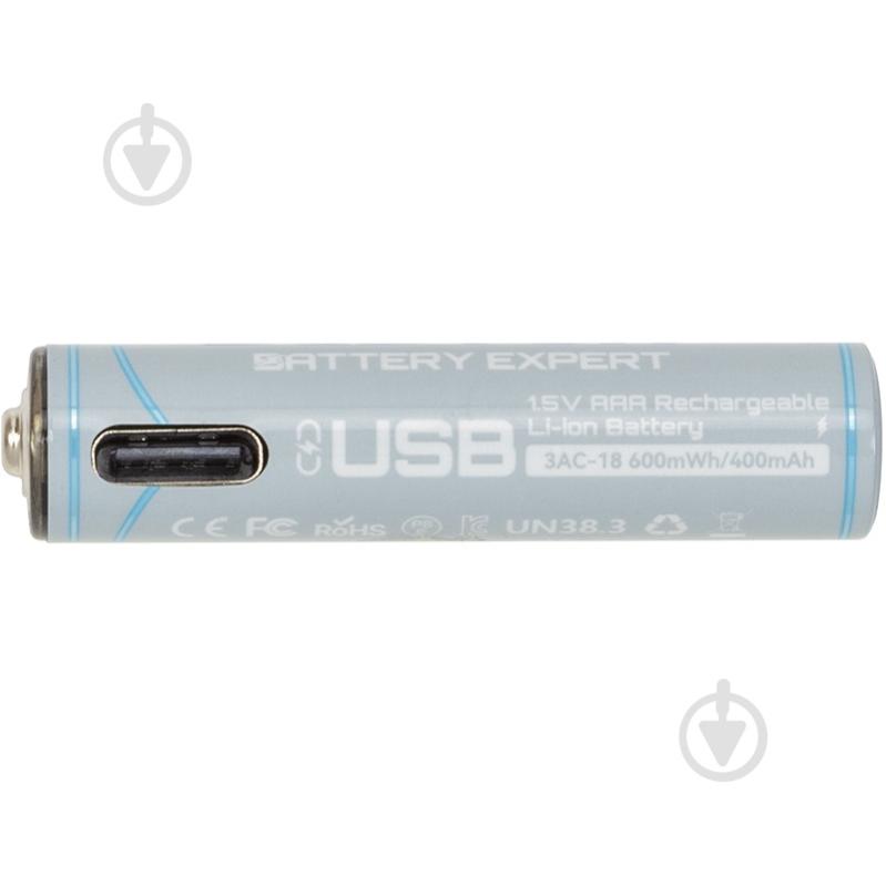 Акумулятор Beston AAA 1.5V 400mah Li-ion (3AC-18) 4 шт. (AA620272) - фото 2