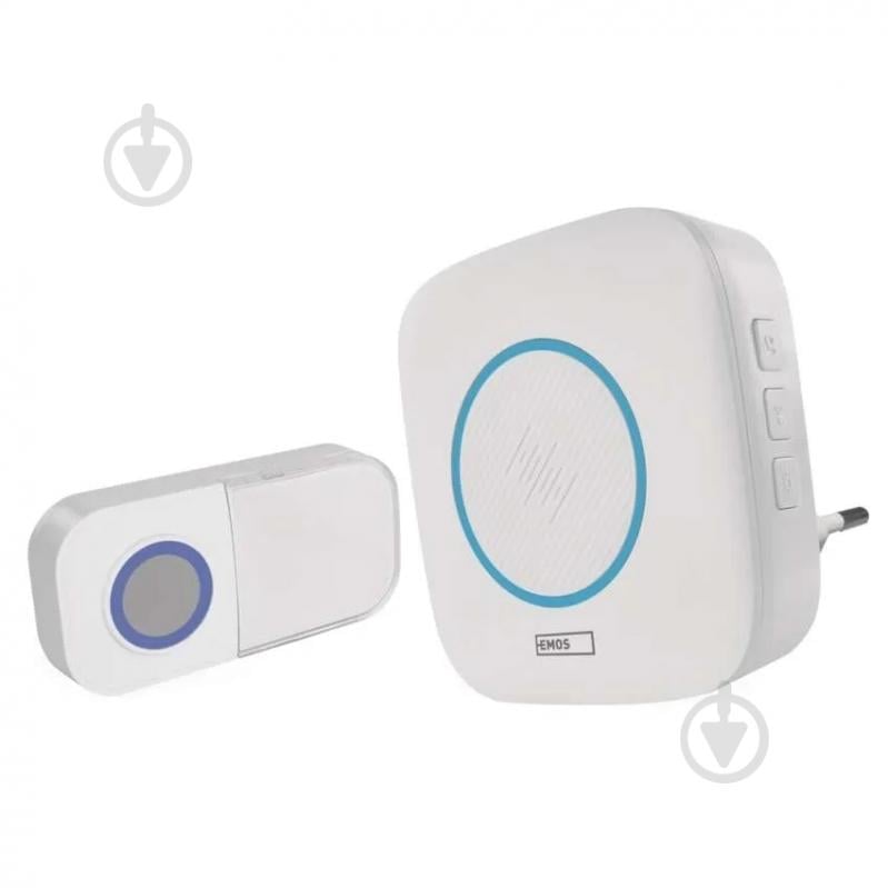 Звонок беспроводной Emos 220В белый P5737 - фото 1