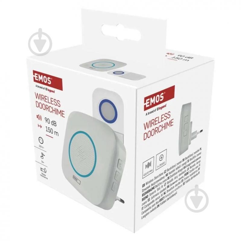 Звонок беспроводной Emos 220В белый P5737 - фото 10