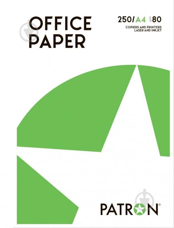 Папір офісний Patron Office Paper А4 80 г/м² 250 аркушів білий (PN-PU-003-2) - фото 1