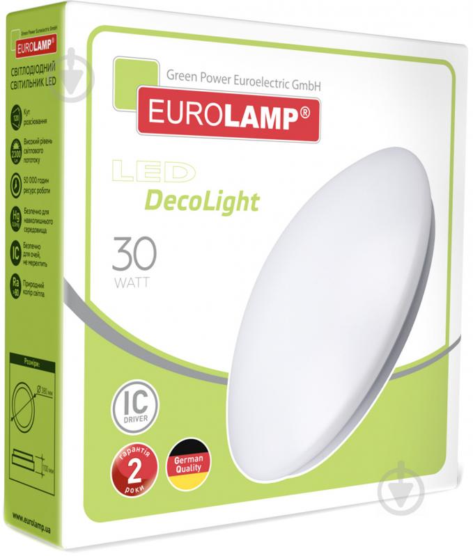 Светильник светодиодный Eurolamp Decolight 30 Вт белый матовый 4000 К - фото 3