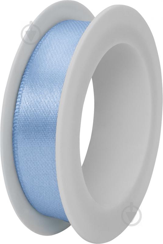 Лента декоративная STEWO Satin spool light blue 1,5 см 3 м голубой - фото 1