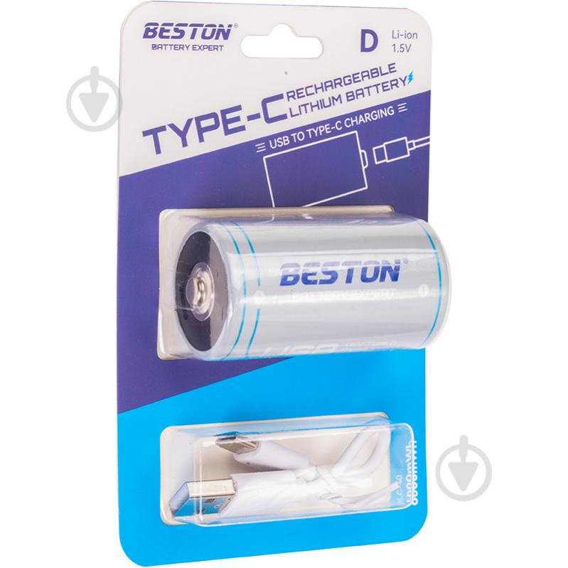 Акумулятор Beston D 1.5V 4000mah Li-ion (DLC-40) 1 шт. (AA620302) - фото 4