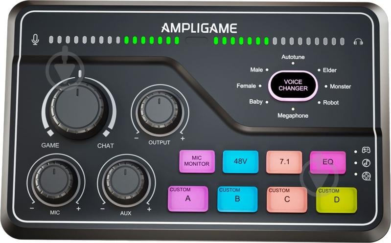 Мікшер FIFINE SC8 gaming sound card (SC8) Black - фото 1 Мікшер FIFINE SC8 gaming sound card (SC8) Black - фото 1