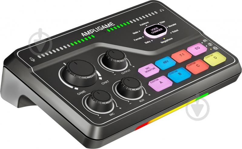 Мікшер FIFINE SC8 gaming sound card (SC8) Black - фото 2 Мікшер FIFINE SC8 gaming sound card (SC8) Black - фото 2