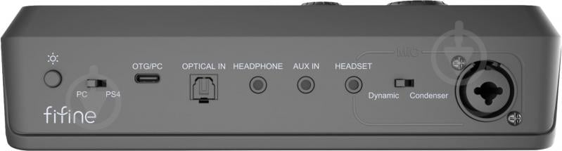 Мікшер FIFINE SC8 gaming sound card (SC8) Black - фото 4 Мікшер FIFINE SC8 gaming sound card (SC8) Black - фото 4
