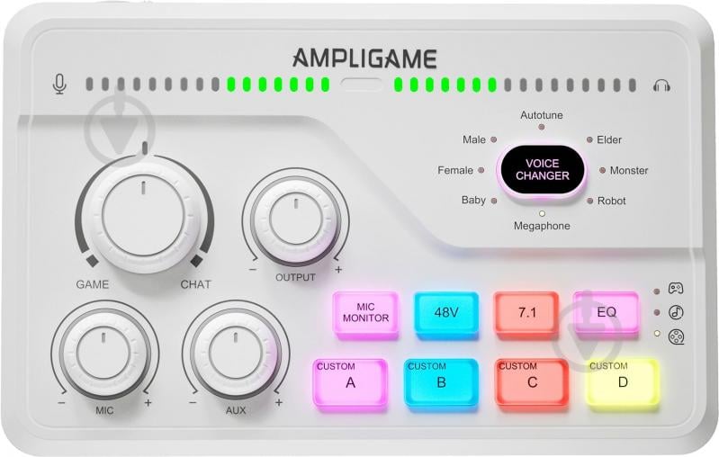 Микшер FIFINE SC8W gaming sound card (SC8W) White - фото 1 Микшер FIFINE SC8W gaming sound card (SC8W) White - фото 1