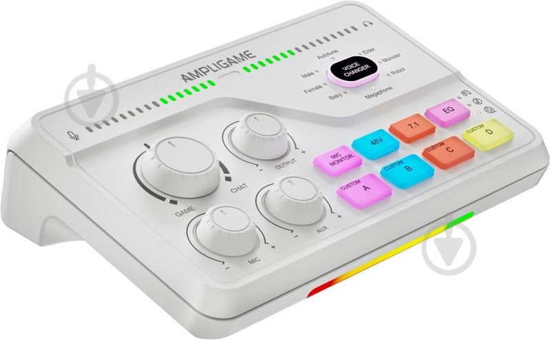 Микшер FIFINE SC8W gaming sound card (SC8W) White - фото 2 Микшер FIFINE SC8W gaming sound card (SC8W) White - фото 2