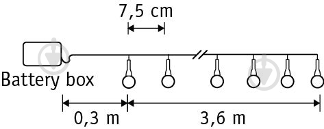 Електрогірлянда Led 48 ламп 3,9 м - фото 2