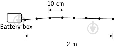 Електрогірлянда Led 20 ламп 2 м - фото 2