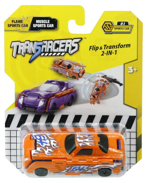 Игрушка-трансформер Transracers 2-в-1 Спорткар B-01 YW463875B-01 - фото 2