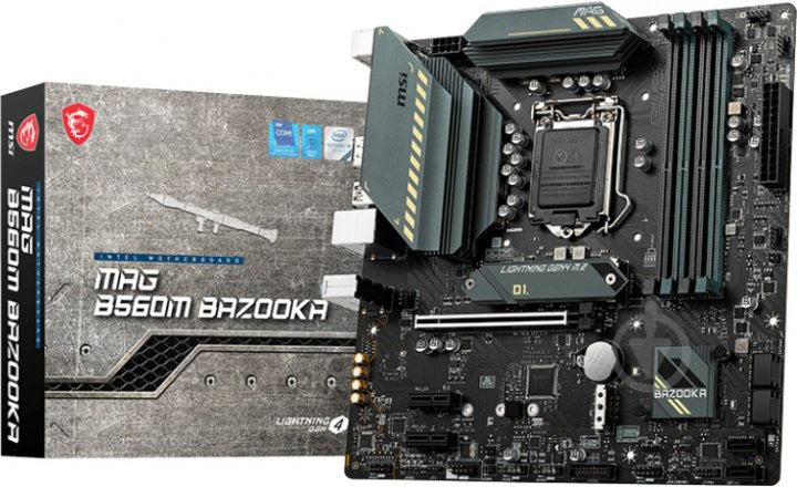 Материнская плата MSI MAG B560M BAZOOKA (Socket 1200, Intel B560, mirco ATX) - фото 5