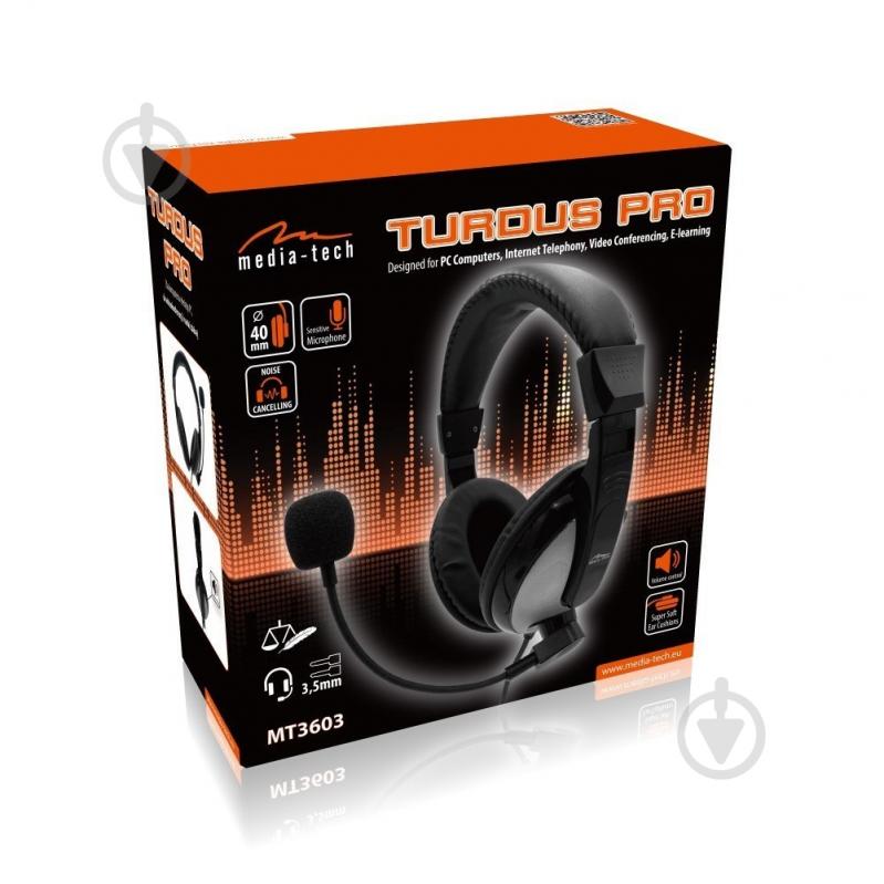 Наушники Media-Tech Turdus Pro black (MT3603) - фото 6